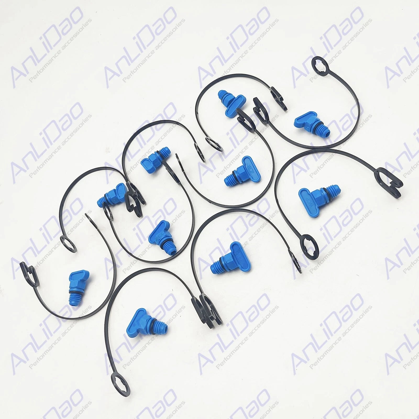 10Pcs O-Ring Retaining Strap Drain Plug for Volvo Penta (21114522, 3849500, 3849892)