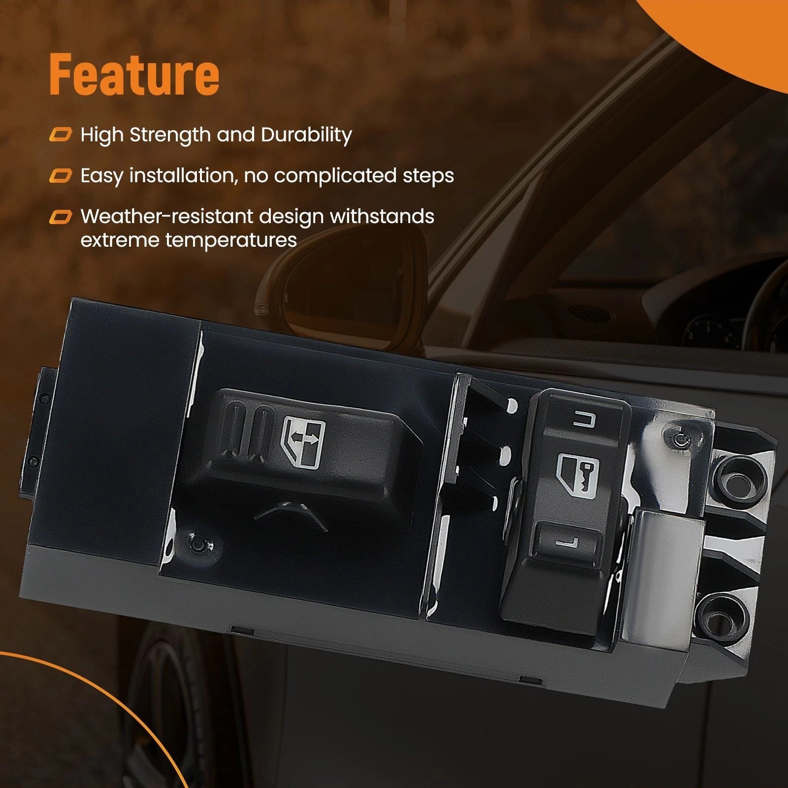 Passenger Side Window Door Lock Switch for Chevy Silverado GMC Sierra (2000–2002)