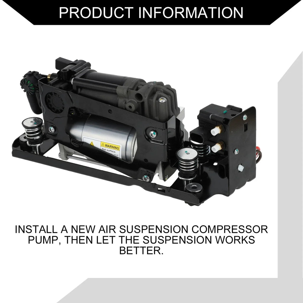 Air Suspension Compressor with Bracket Valve for BMW 730i (2009-2015)