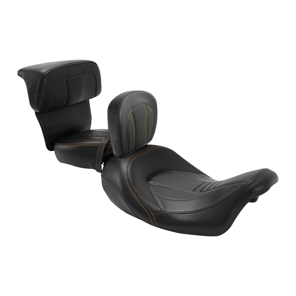 Rider Passenger Seats & Backrest for Harley Touring CVO Road Glide (2014–2023)