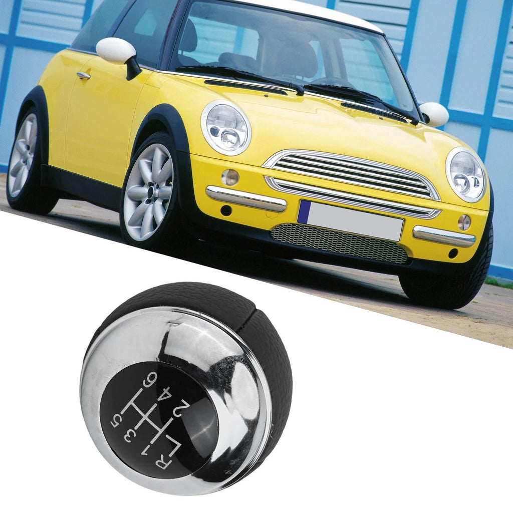 Shift Knob for MINI Cooper (Leather, Chrome Finish)