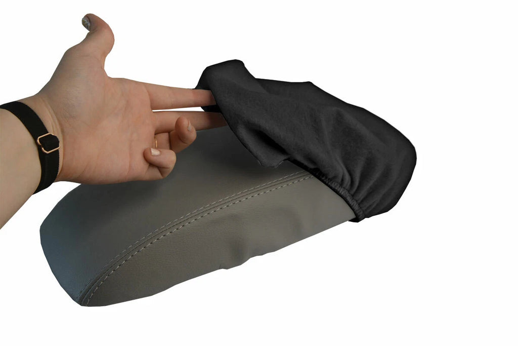 Fleece Console Lid Armrest Cover for Honda Accord (1998–2002) Black
