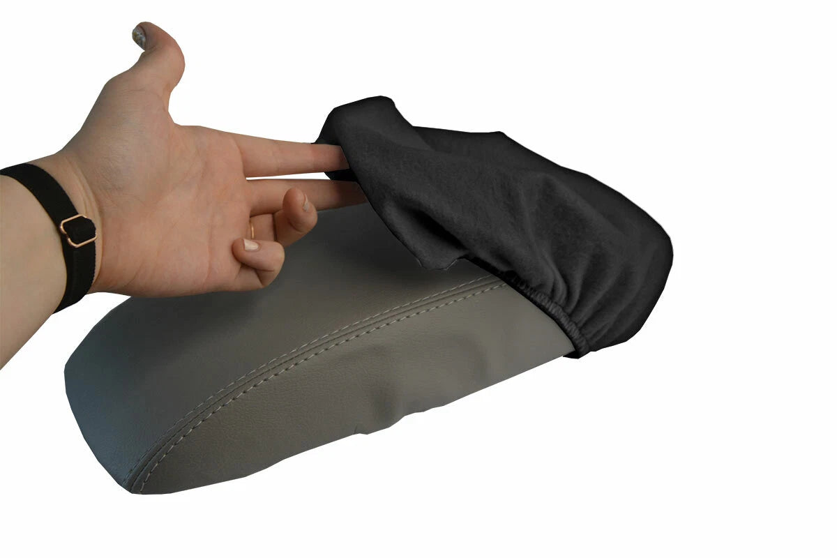 Fleece Console Lid Armrest Cover for Honda Accord (1998–2002) Black