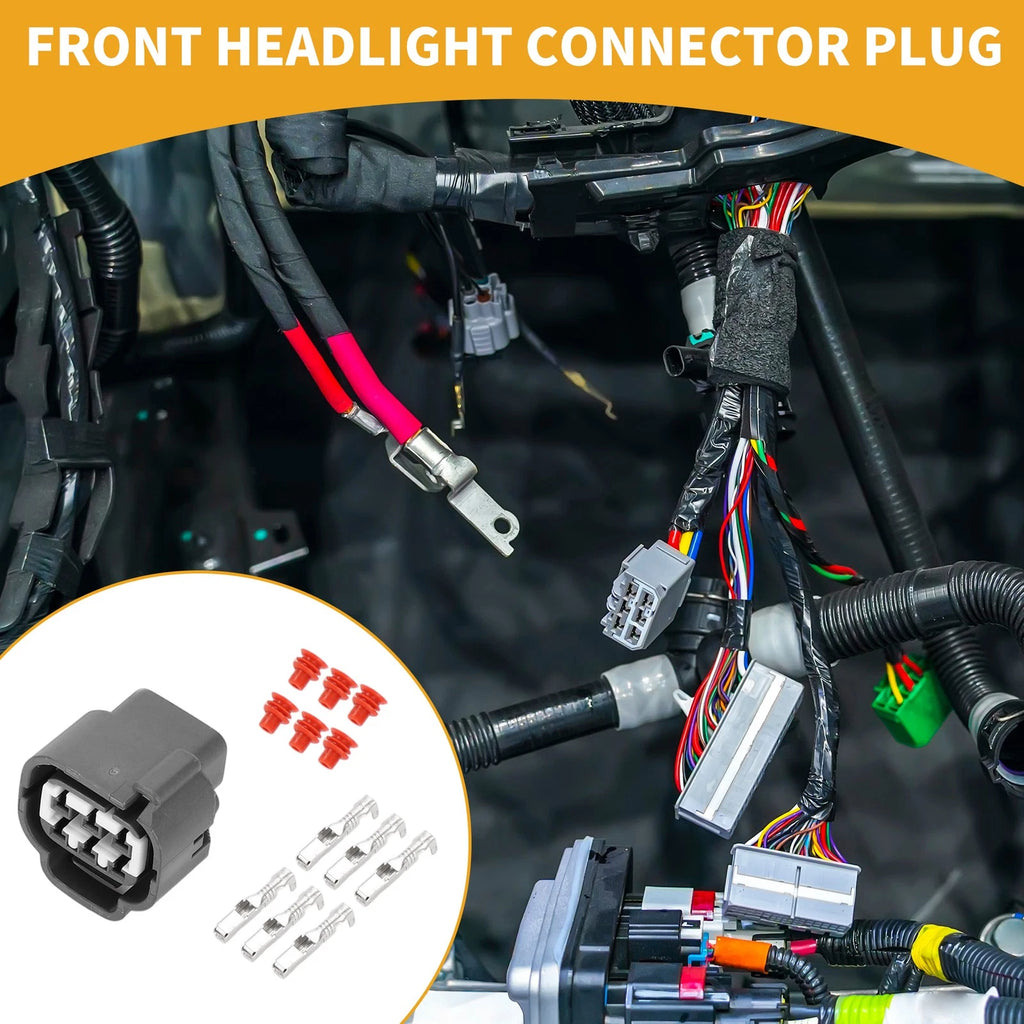 6 Pin Front Headlight Connector Plug for Toyota 
