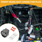 6 Pin Front Headlight Connector Plug for Toyota 