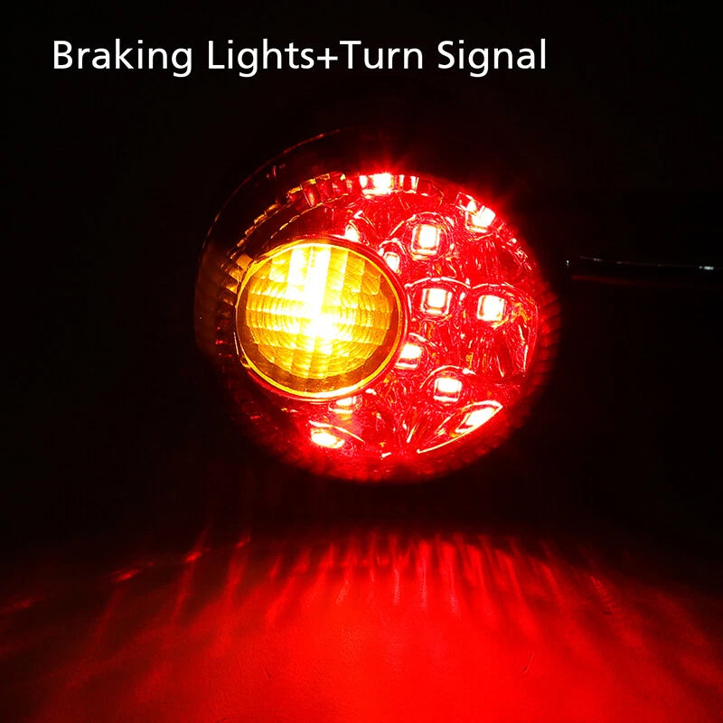 Chrome LED Rear Turn Signals for Harley Sportster 883 1200 (1992–2022)