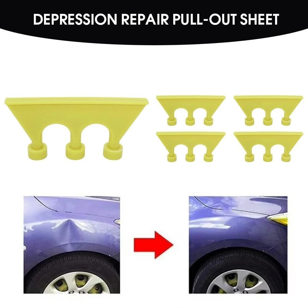 5 Piece Dent Repair Tools Set for Car Edges with Rubber Strip