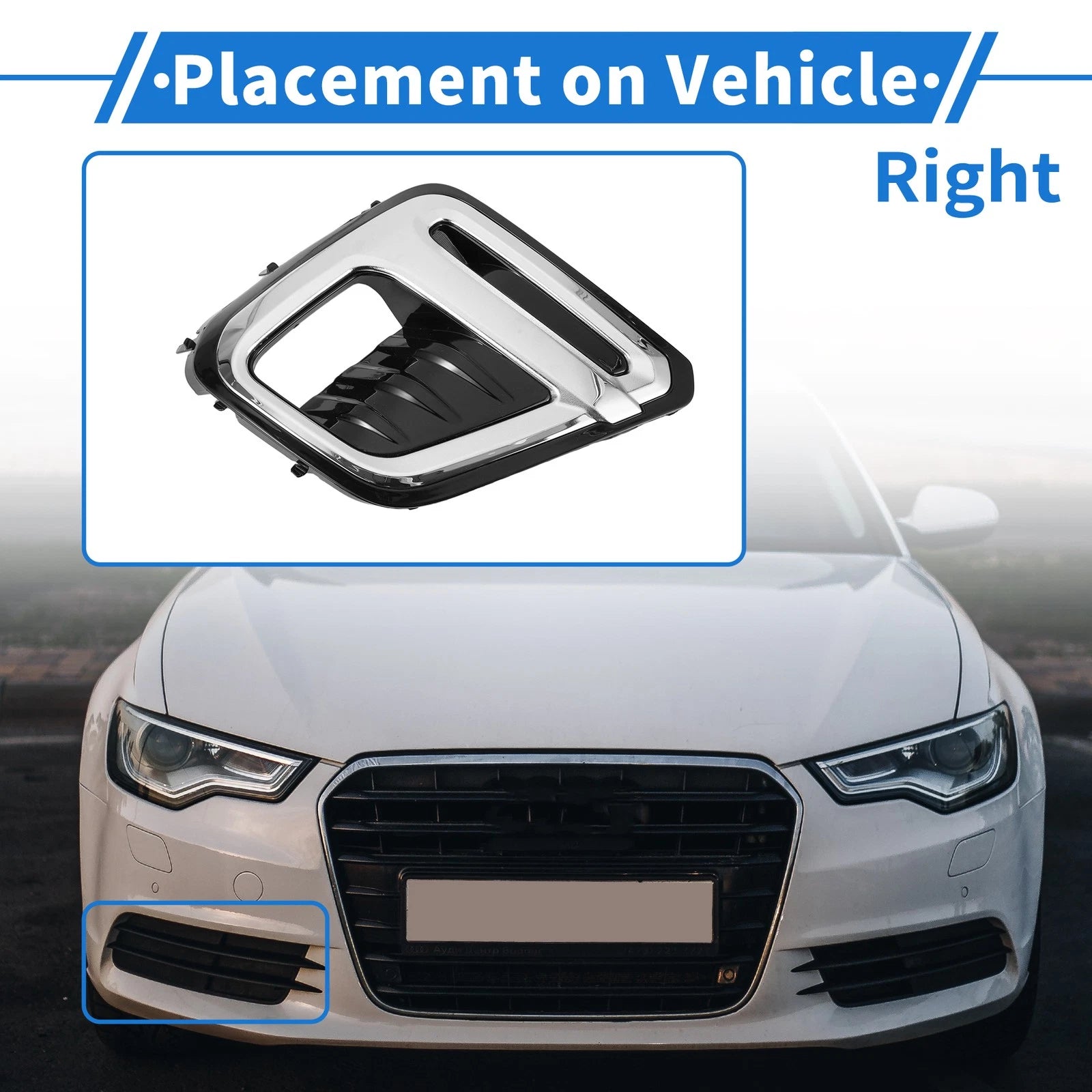 Front Right Fog Light Grill for Subaru Forester (2019–2021) No. 57731SJ160 ABS