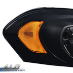Amber Corner Black Headlights for Chevy Impala, Monte Carlo (2006–2013)