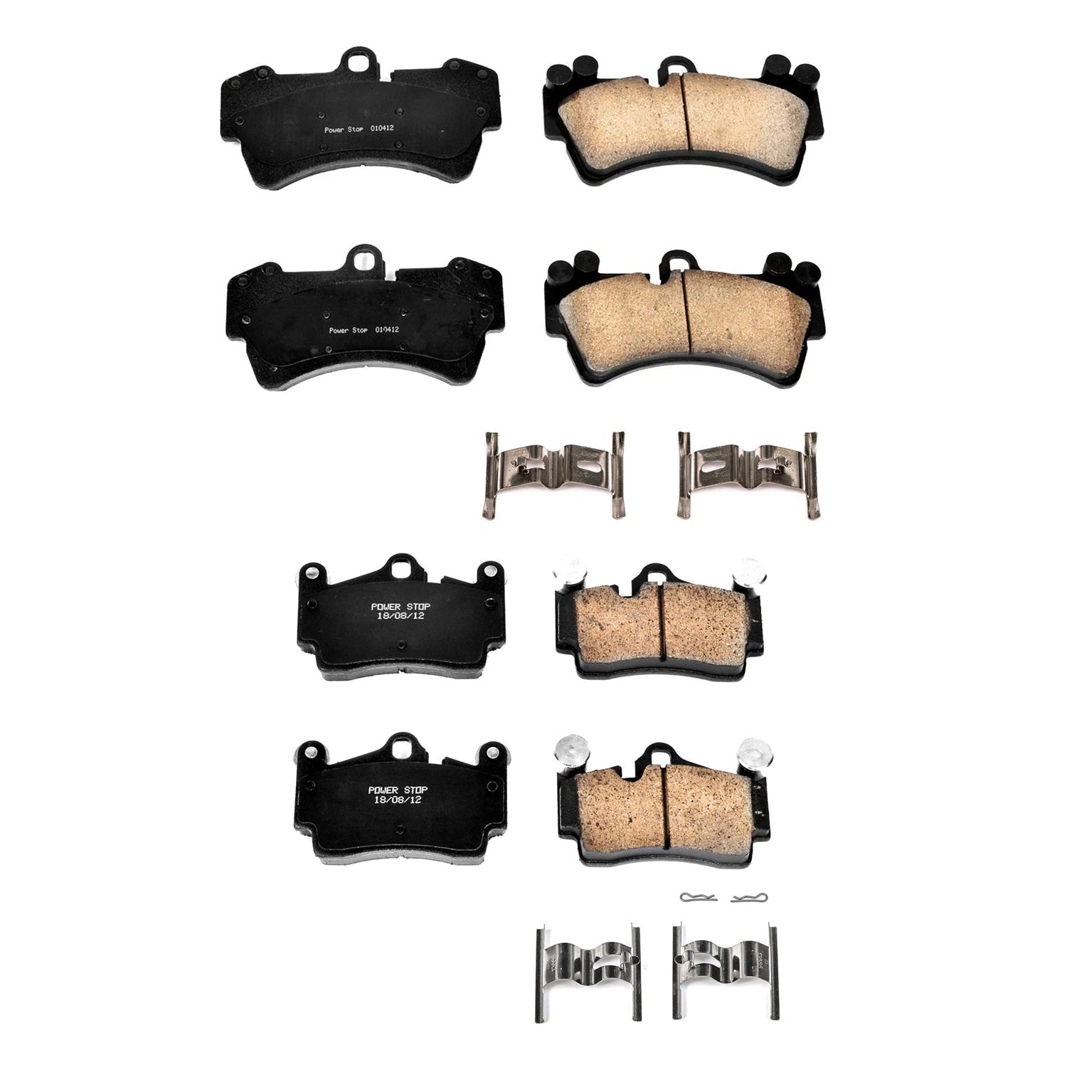 PowerStop Z17 Low-Dust Ceramic Disc Brake Pads Kit for Cayenne Q7 (2003–2010)
