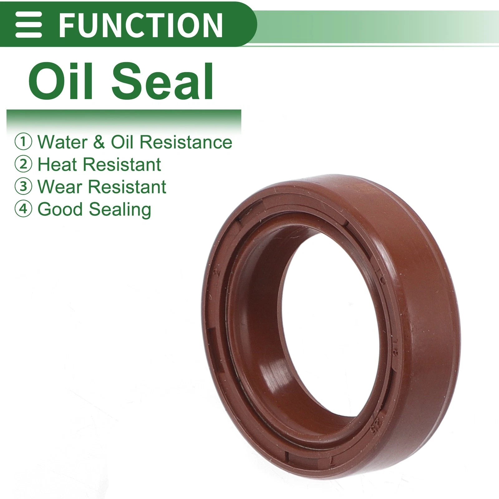 Set of 5 Oil Seal Rotary Shaft Seal FKM Rubber 18x25x7mm