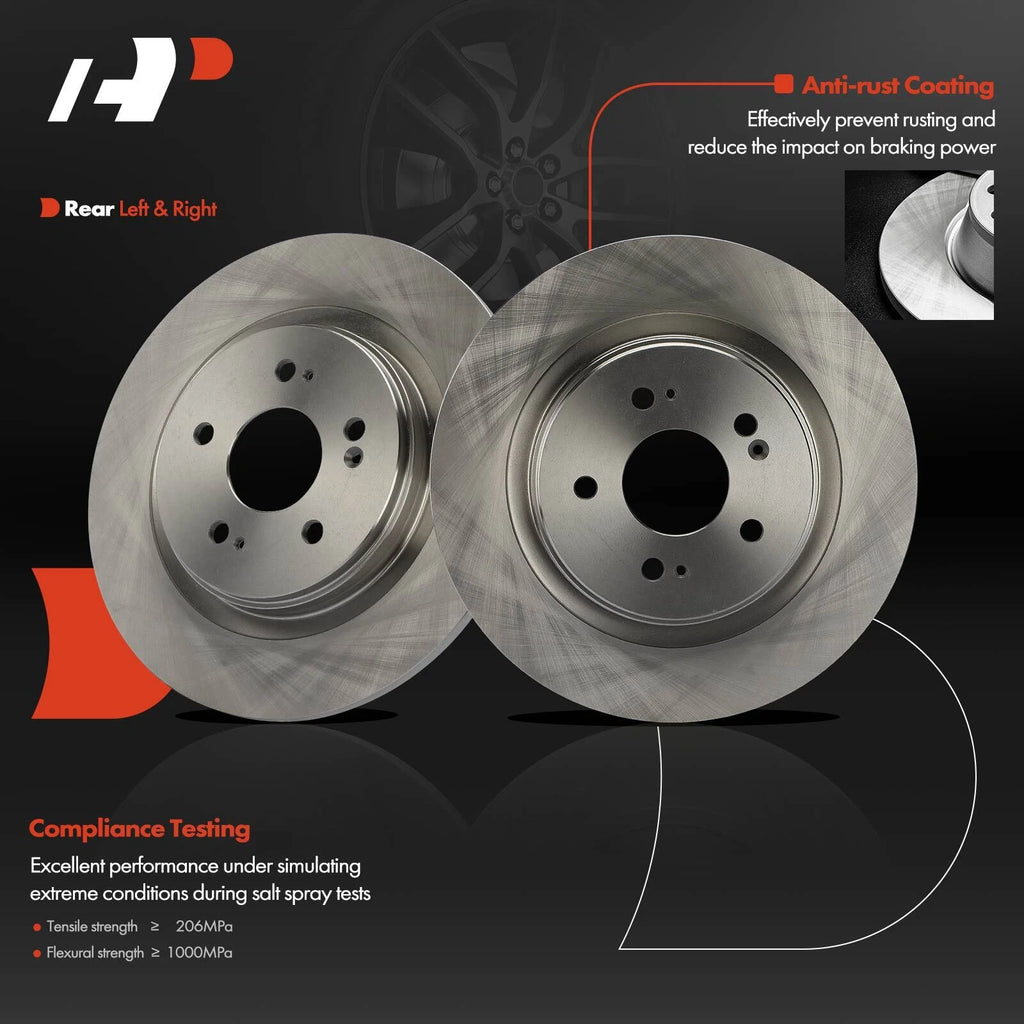 Rear Disc Brake Rotors for Honda Odyssey (2018–2023)