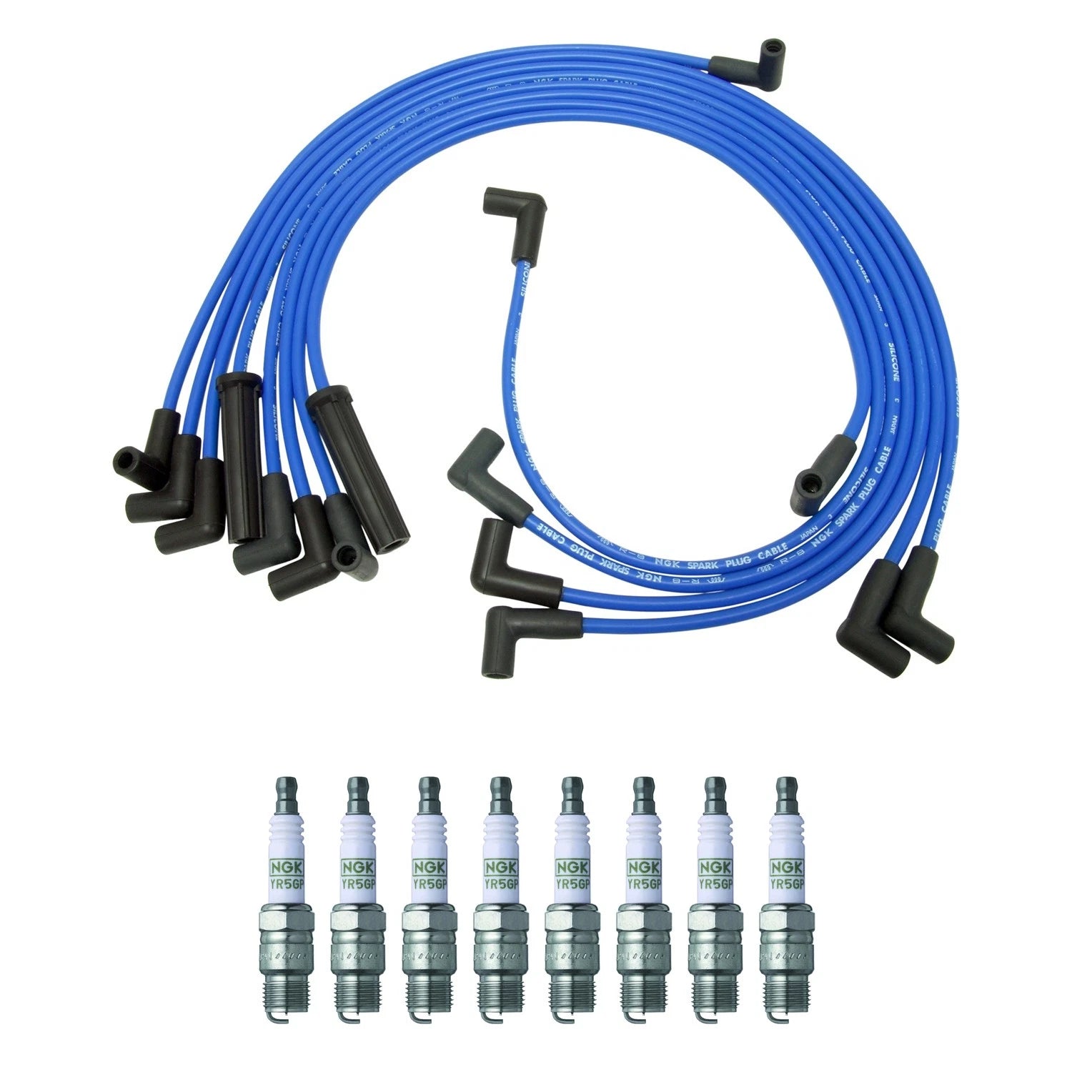 NGK 8mm Wire Set for Chevrolet C10 Suburban El Camino V8 (1973–1987)