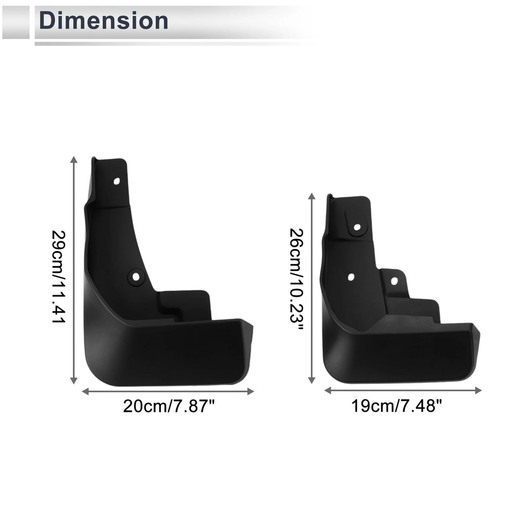 Set of 2 Mud Flaps Splash Guards for Mazda CX-5 (2013–2021)