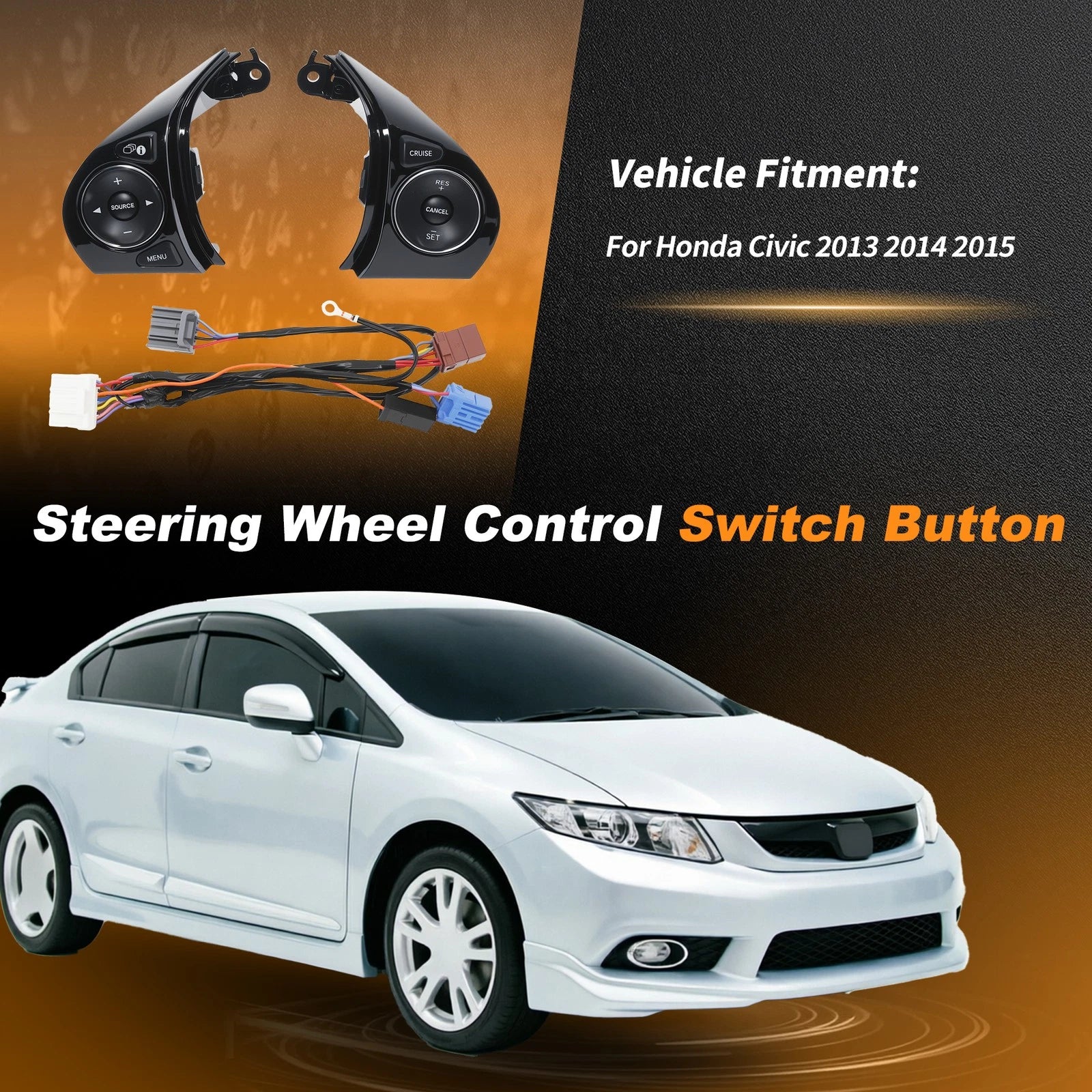 Steering Wheel Cruise Audio Control Switch 35880TR6A02 for Honda Civic (2013–2015)