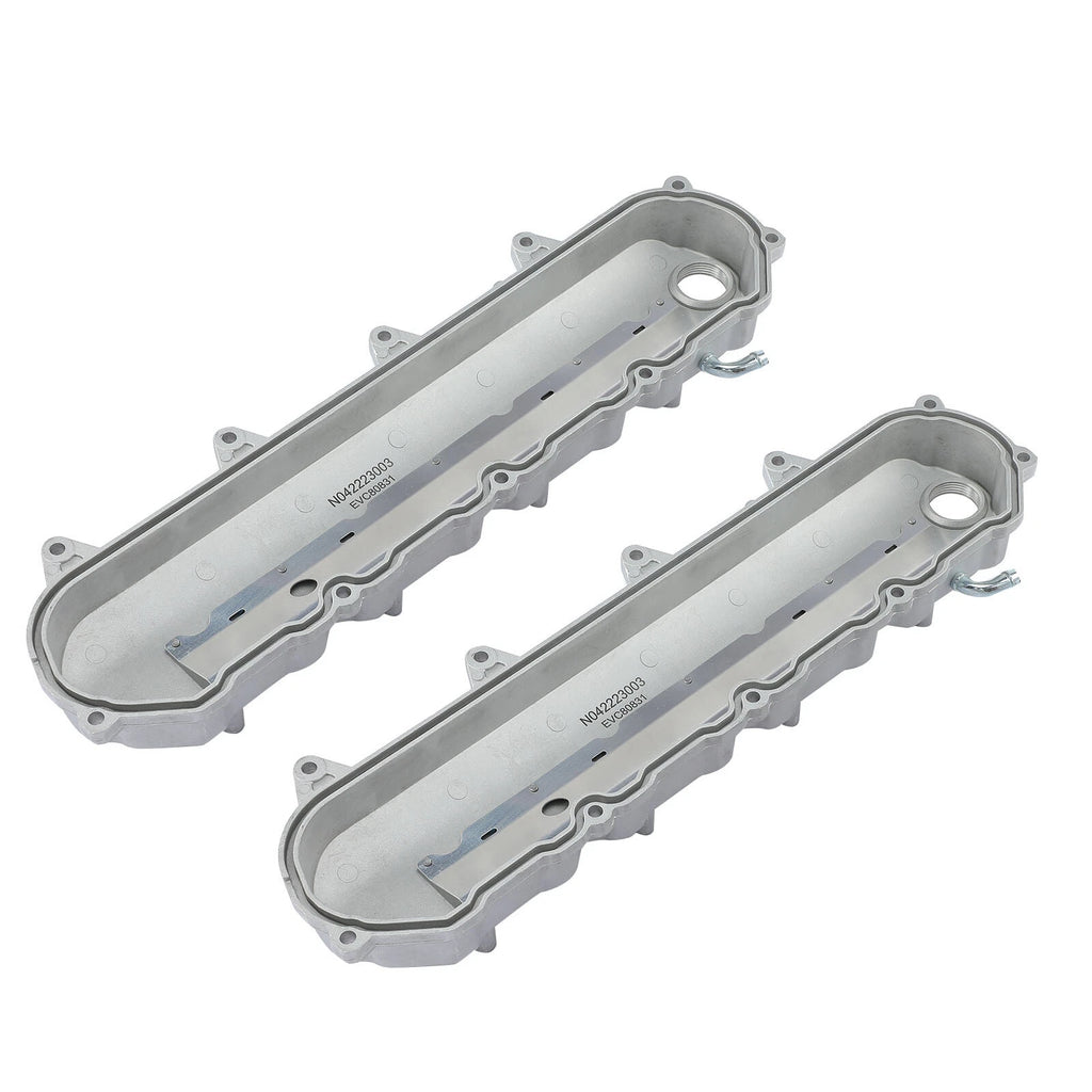 Silver Engine Valve Covers for Chevy LT Gen V 6.2L (2014-2023)