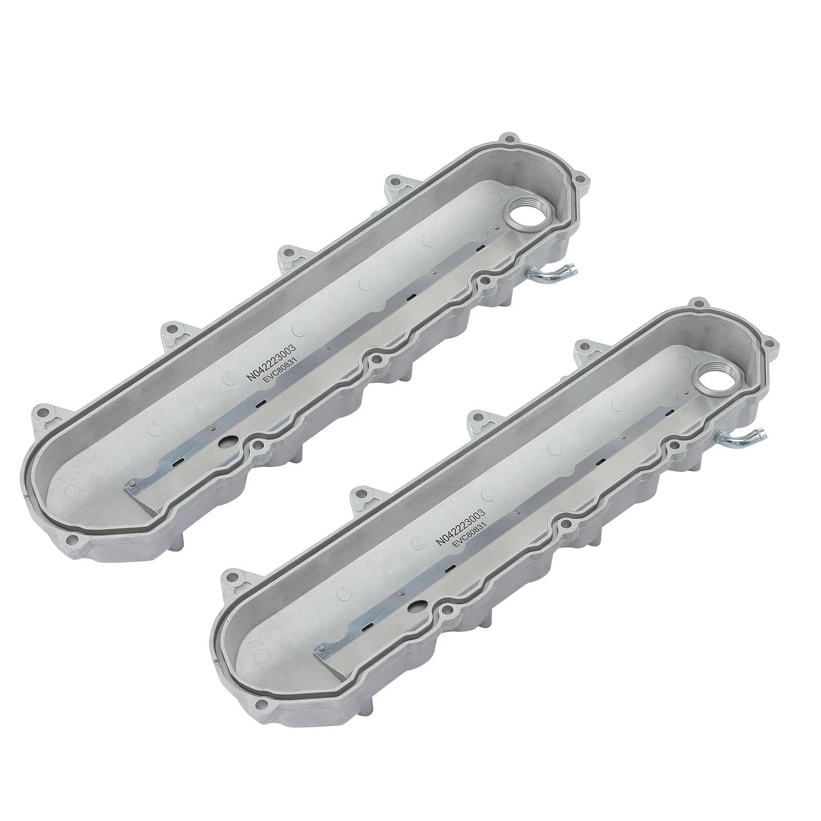 Silver Engine Valve Covers for Chevy LT Gen V 6.2L (2014-2023)