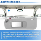 Left Side Sun Visor for BMW 3 Series E90/E91 (2005-2008)