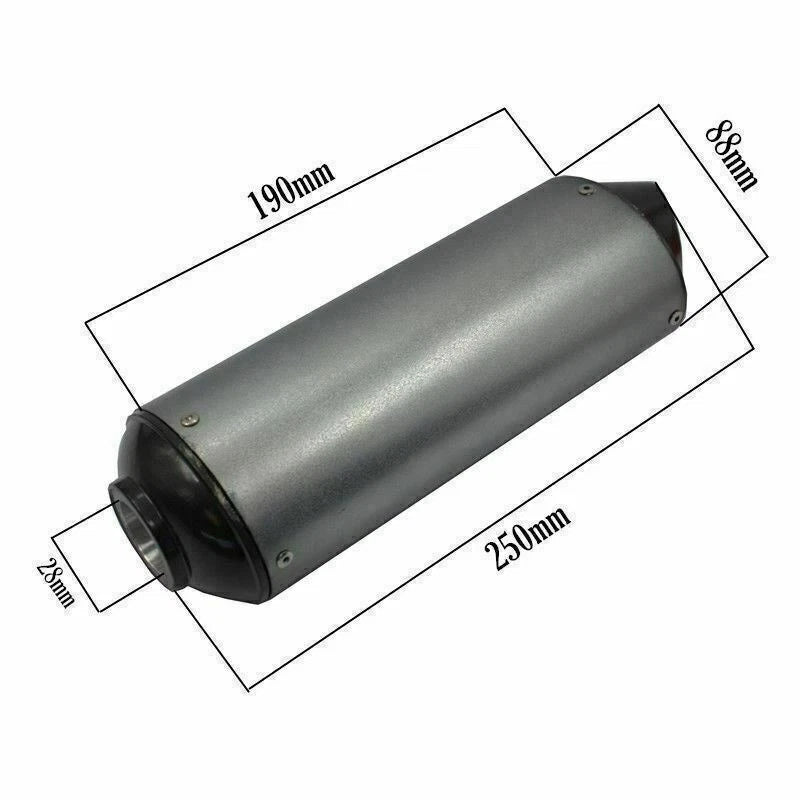 28mm Muffler Pipe Exhaust for Honda CRF50 XR50 110cc 125cc (2004–2023)
