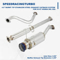 4.5" Burnt Tip Stainless Steel Exhaust Catback System for Honda Del Sol (1993–1997)
