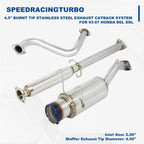 4.5" Burnt Tip Stainless Steel Exhaust Catback System for Honda Del Sol (1993–1997)