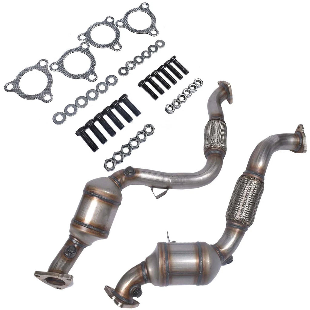 Pair of Front Catalytic Converters for Audi Q7 (2007-2009)