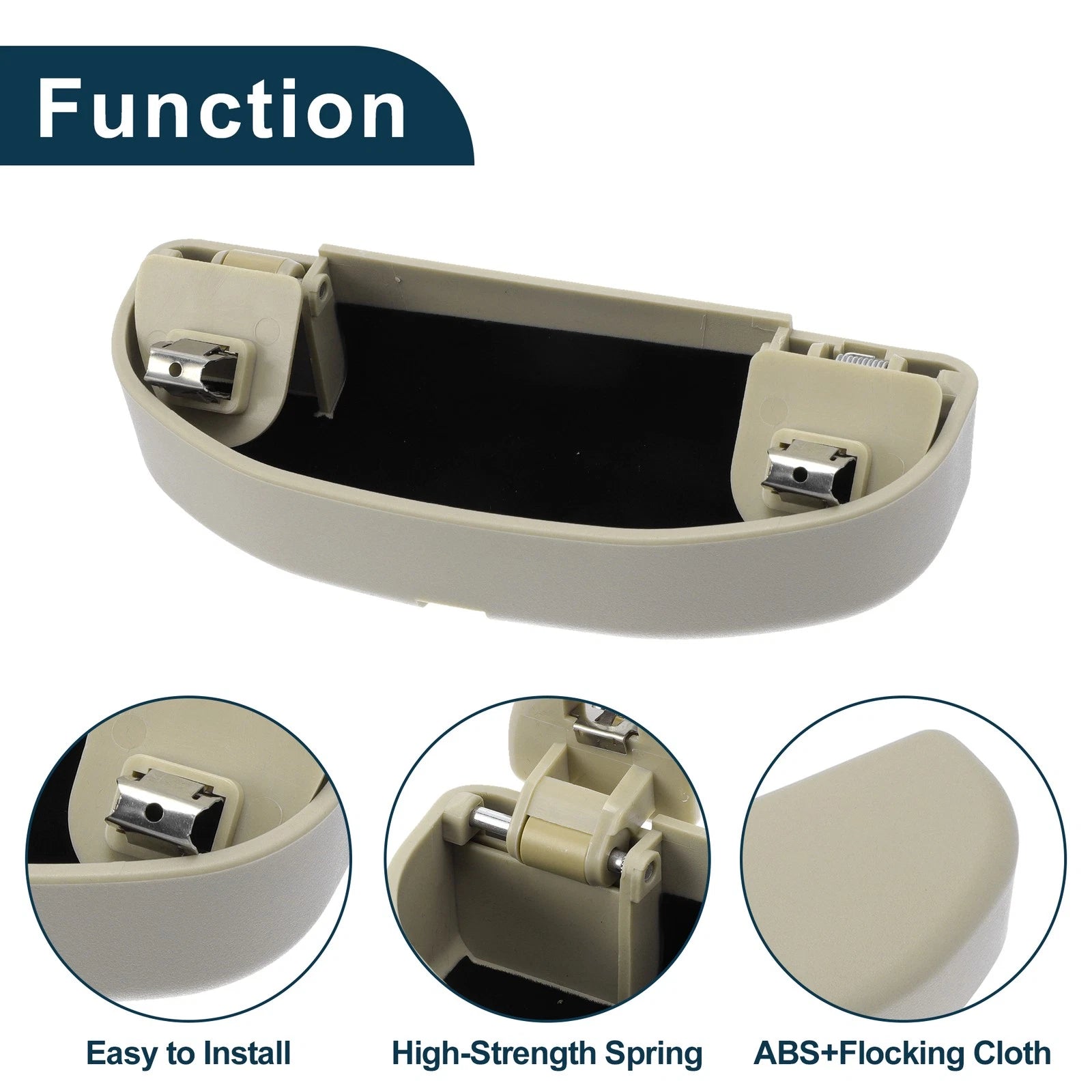 Sunglasses Case for Volkswagen Golf 6 (2009–2013) Eyeglasses Holder Beige