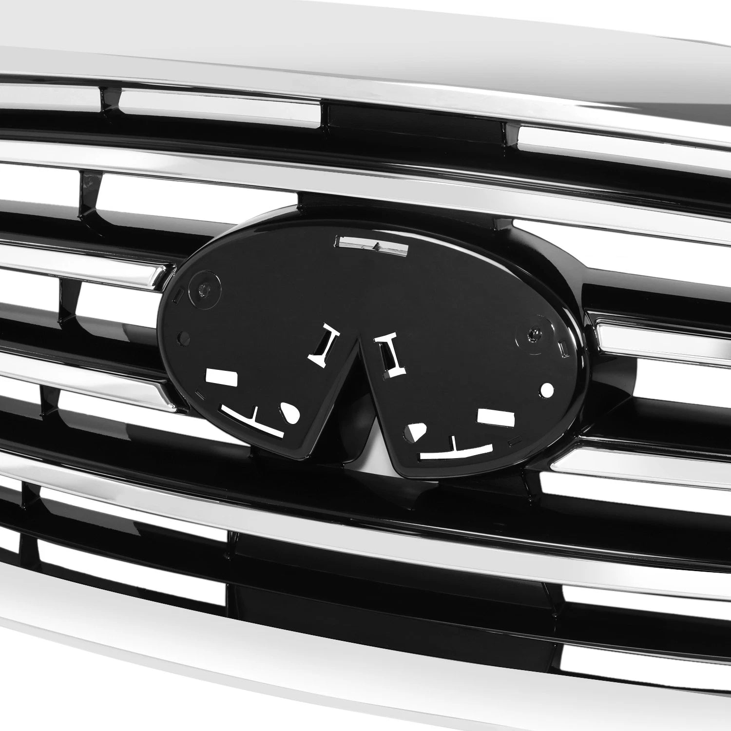 Front Bumper Grille for Infiniti JX35 QX60 (2013–2015) - Horizontal Slats, Badge Slot