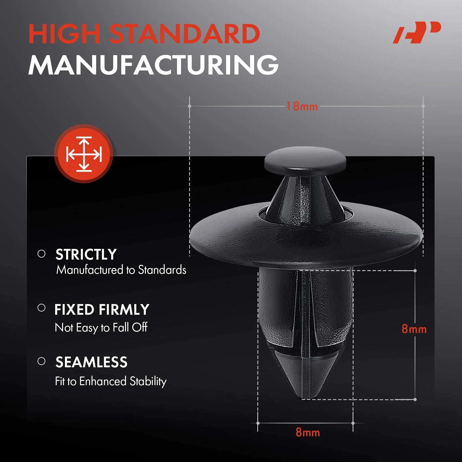 20x Trim Bumper Rivet Retainer for Honda Nissan