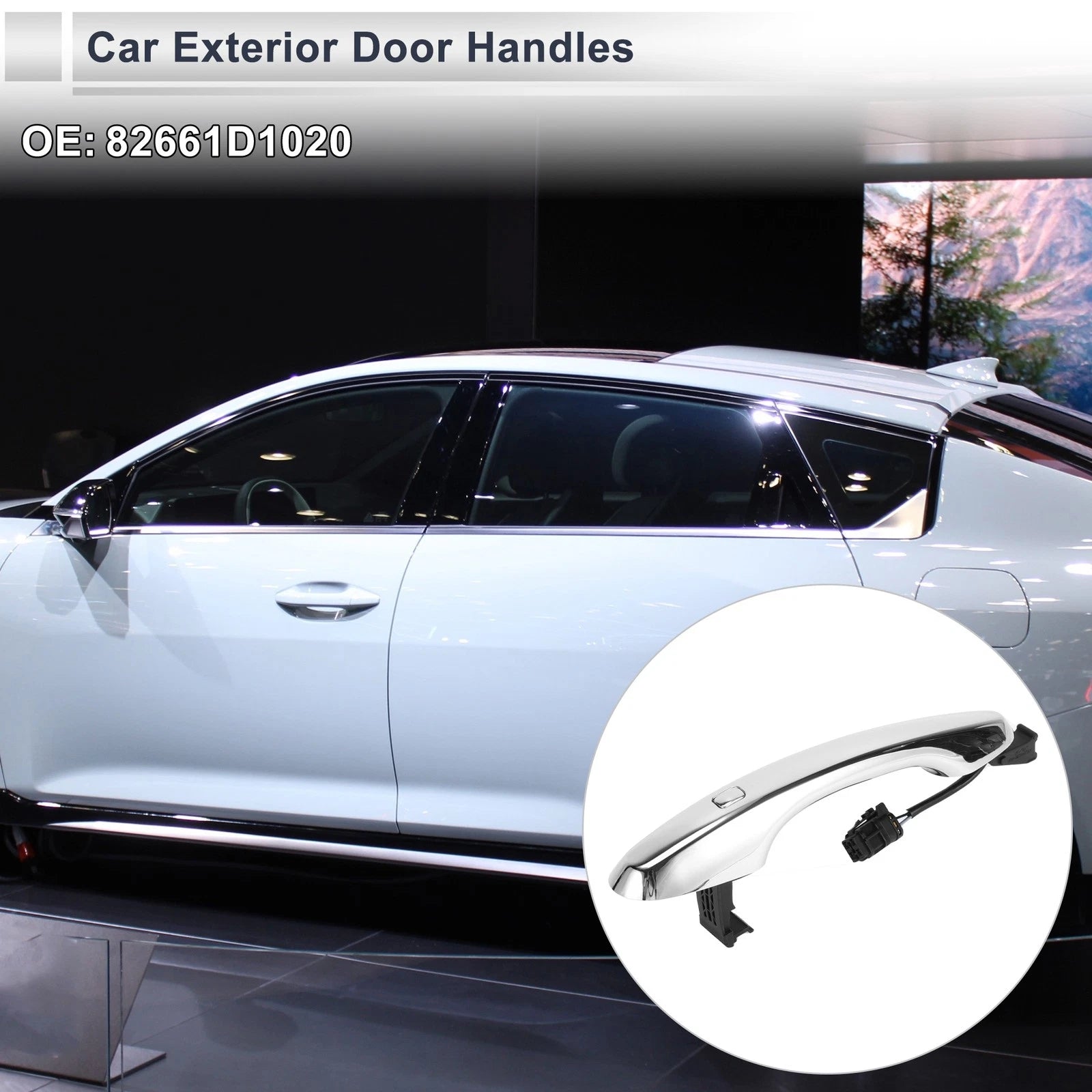 Front Right & Rear Left Door Handles for Kia K4 (No. 82661D1020)