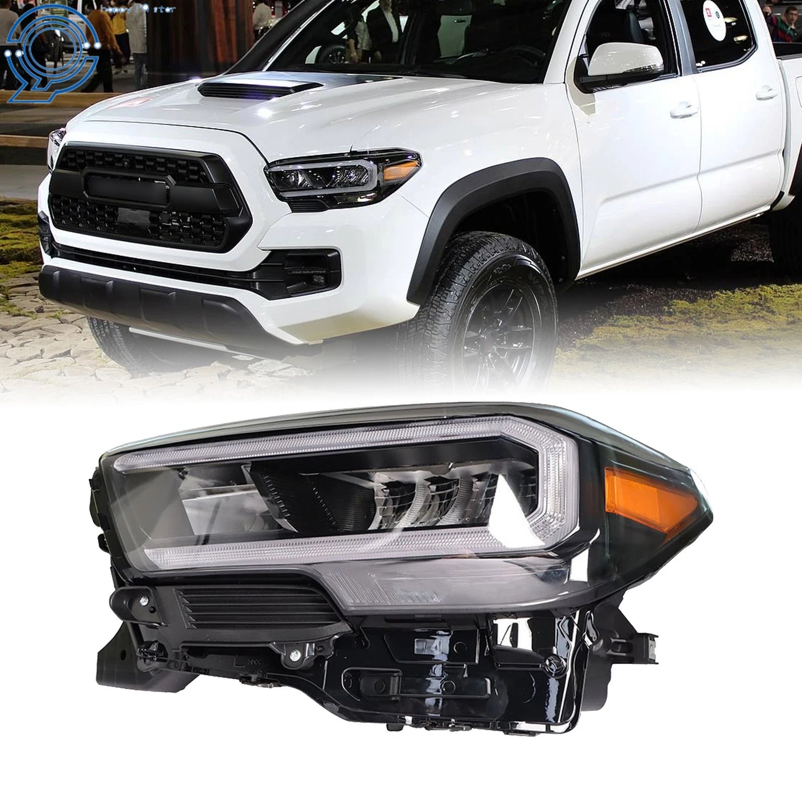 Full LED Headlight Assembly for Toyota Tacoma (2020–2023) Left Side