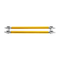 Adjustable Front Bumper Lip Splitter Strut Rod Tie Support Bar for Universal Gold