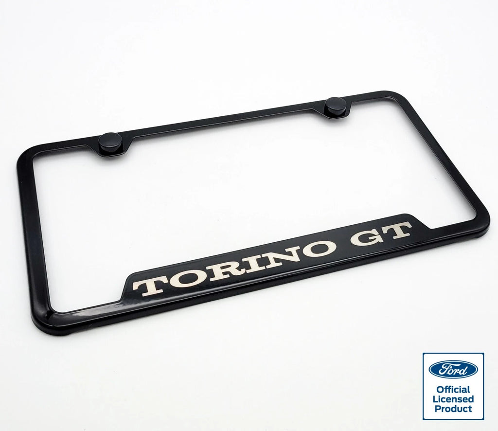 License Plate Frame Notched Stainless Replacement for Ford Torino GT (1968–1970)
