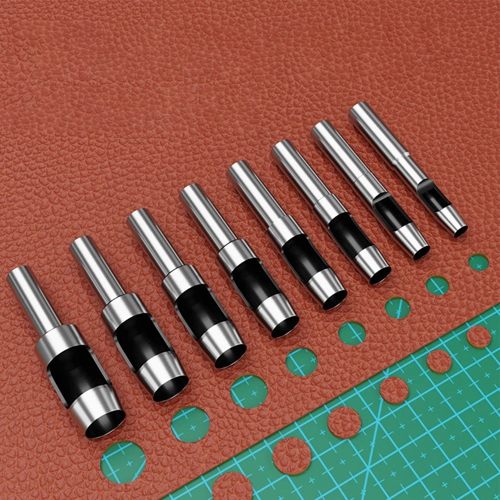 HRC58 Hollow Punching Set for Leather, Plastic, Sponge