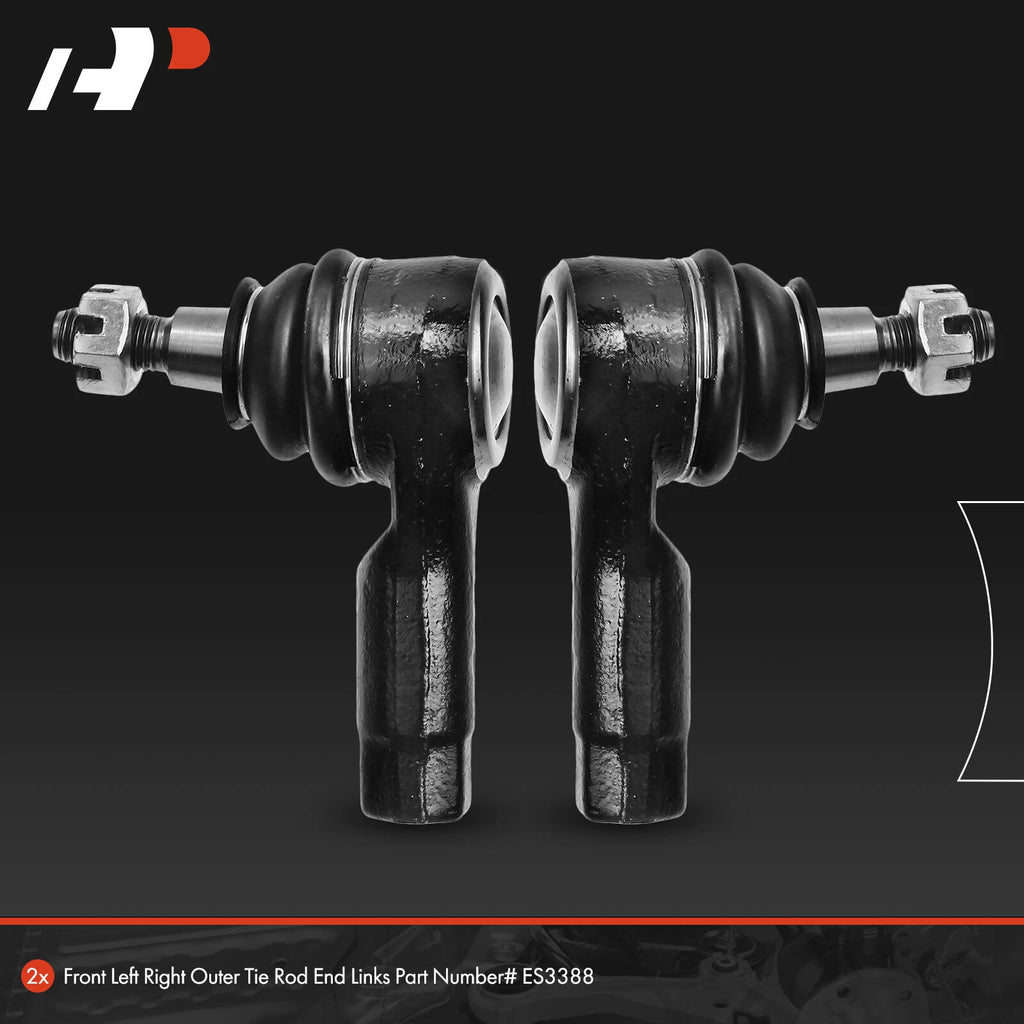 2X Front Outer Tie Rod Ends for Kia Rio (2001–2005) & Ford Aspire (1994–1997)