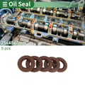 Set of 5 Oil Seal FKM Rubber 25x45x7mm for High Pressure