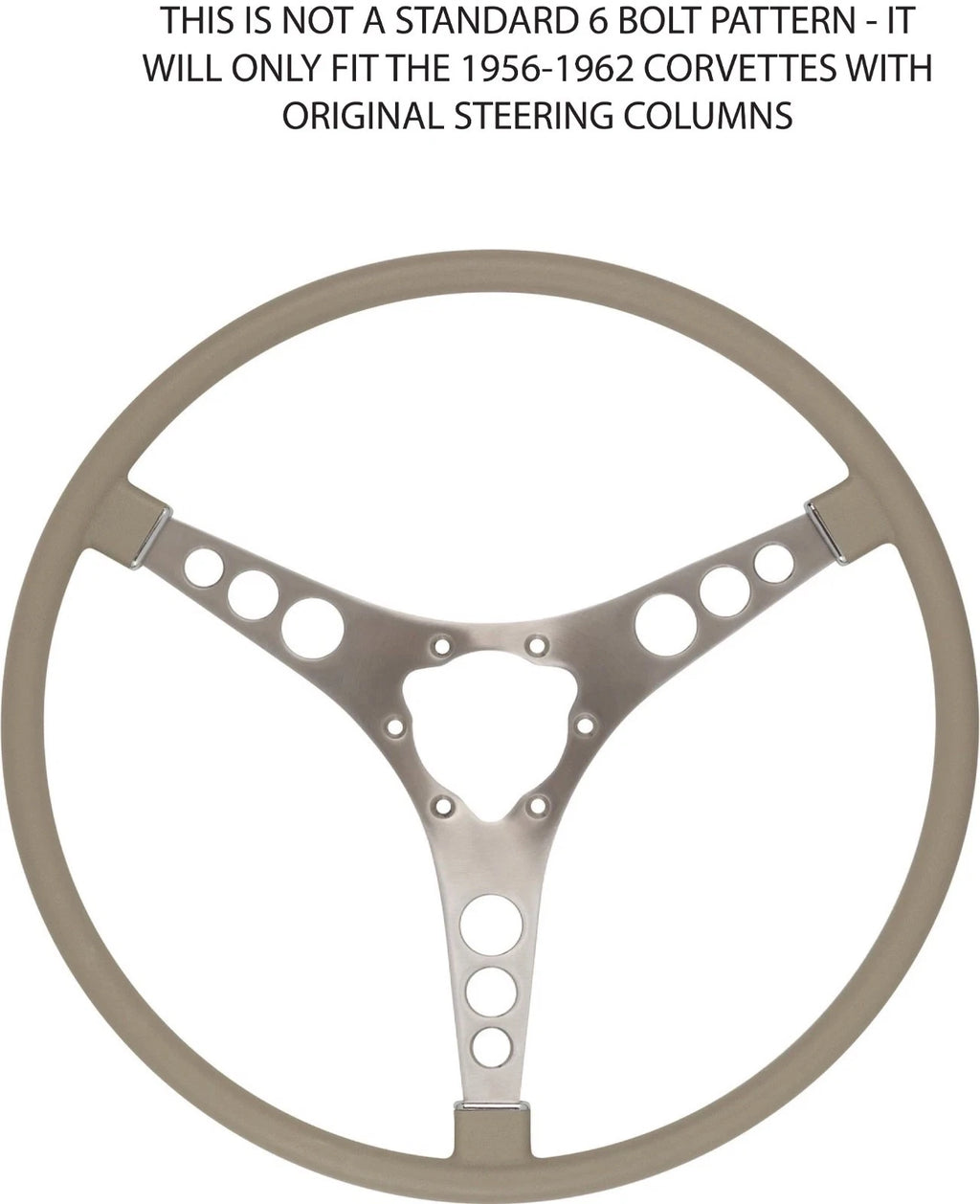 Steering Wheel Replacement for 1961–1962 Chevy Corvette (15 Inch)