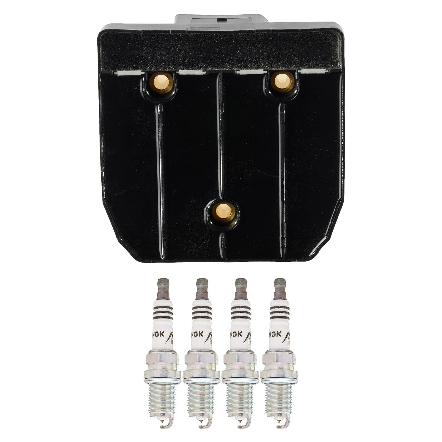 Set of 4 Bosch Ignition Coils & NGK Iridium IX Spark Plugs for Golf Jetta Accent