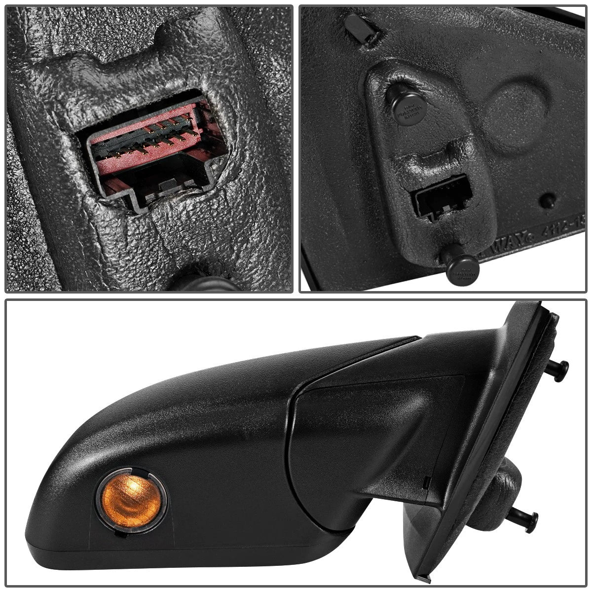 Passenger Side Mirror for Ford Edge (2011–2014) FO1321456, Heated, Powered