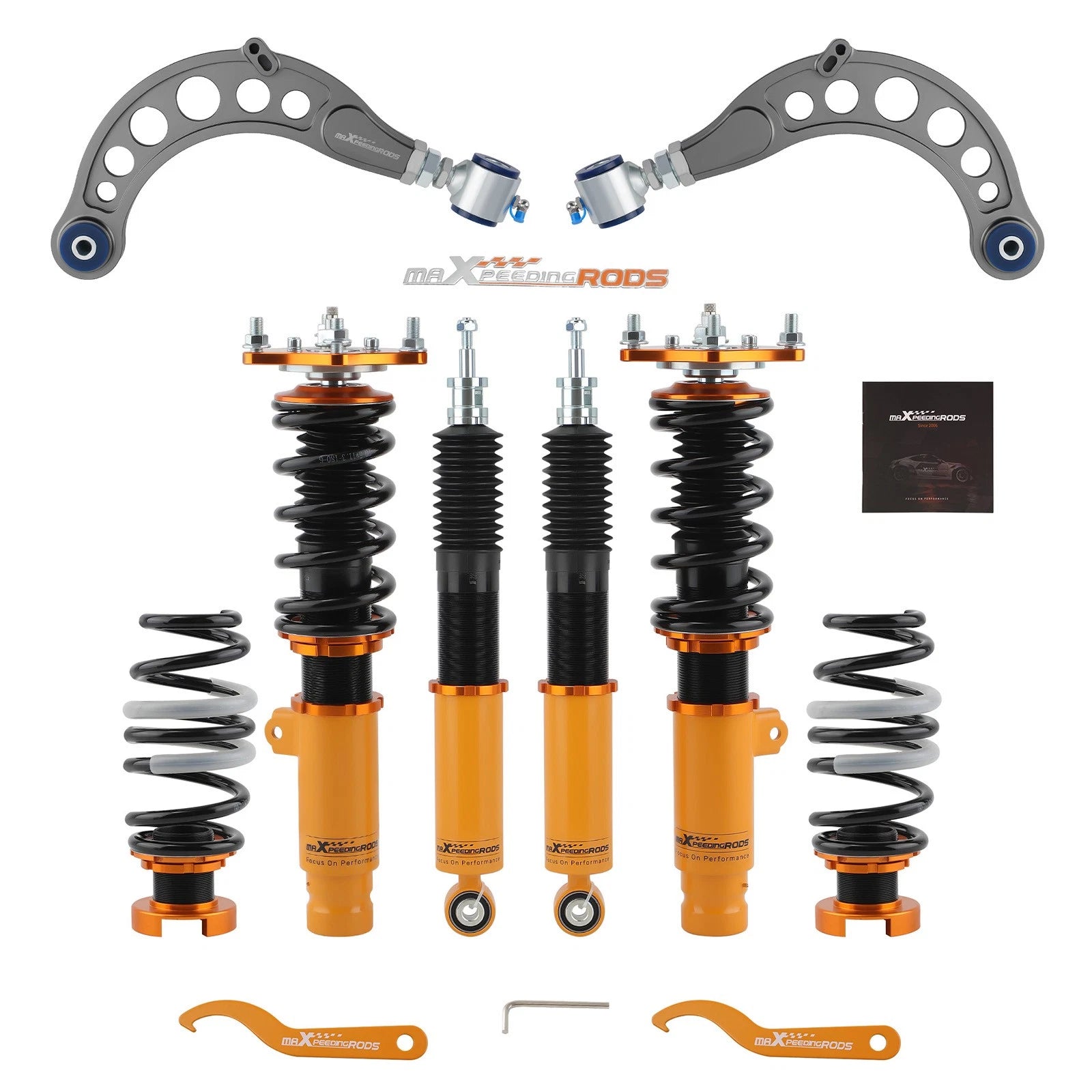 24 Way Damper Coilover & Rear Camber Arms for Honda Civic Hatchback (2016–2021)