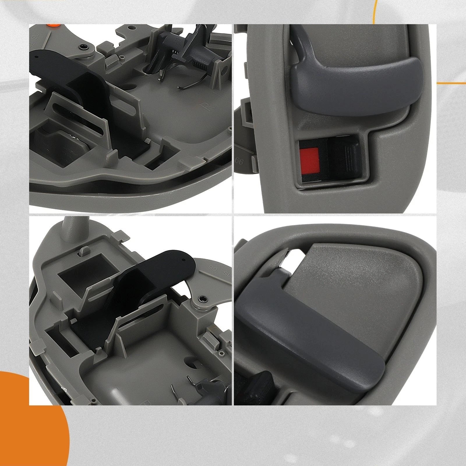Interior Door Handle for GMC Sierra C3500 K3500 (1995–2000) Gray 15708044