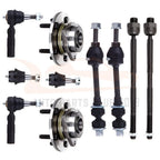 10pc Front Wheel Bearing & Hub Set for Dodge Ram 1500 (2002–2005)