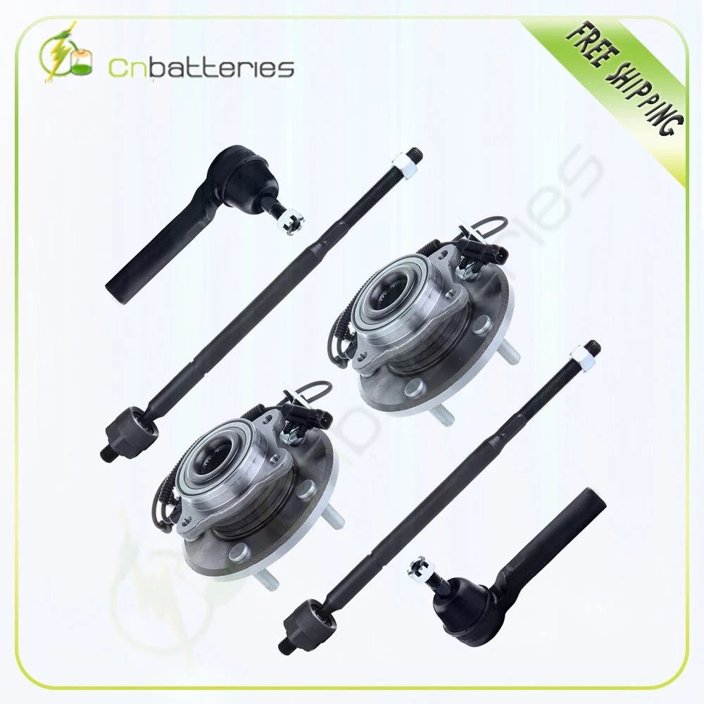 Set of 6 Front Wheel Bearing Hub Tie Rods for Chrysler Town & Country (2008–2016)