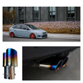 Dual Pipe Exhaust Tailpipe Tip for Car (Stainless Steel)