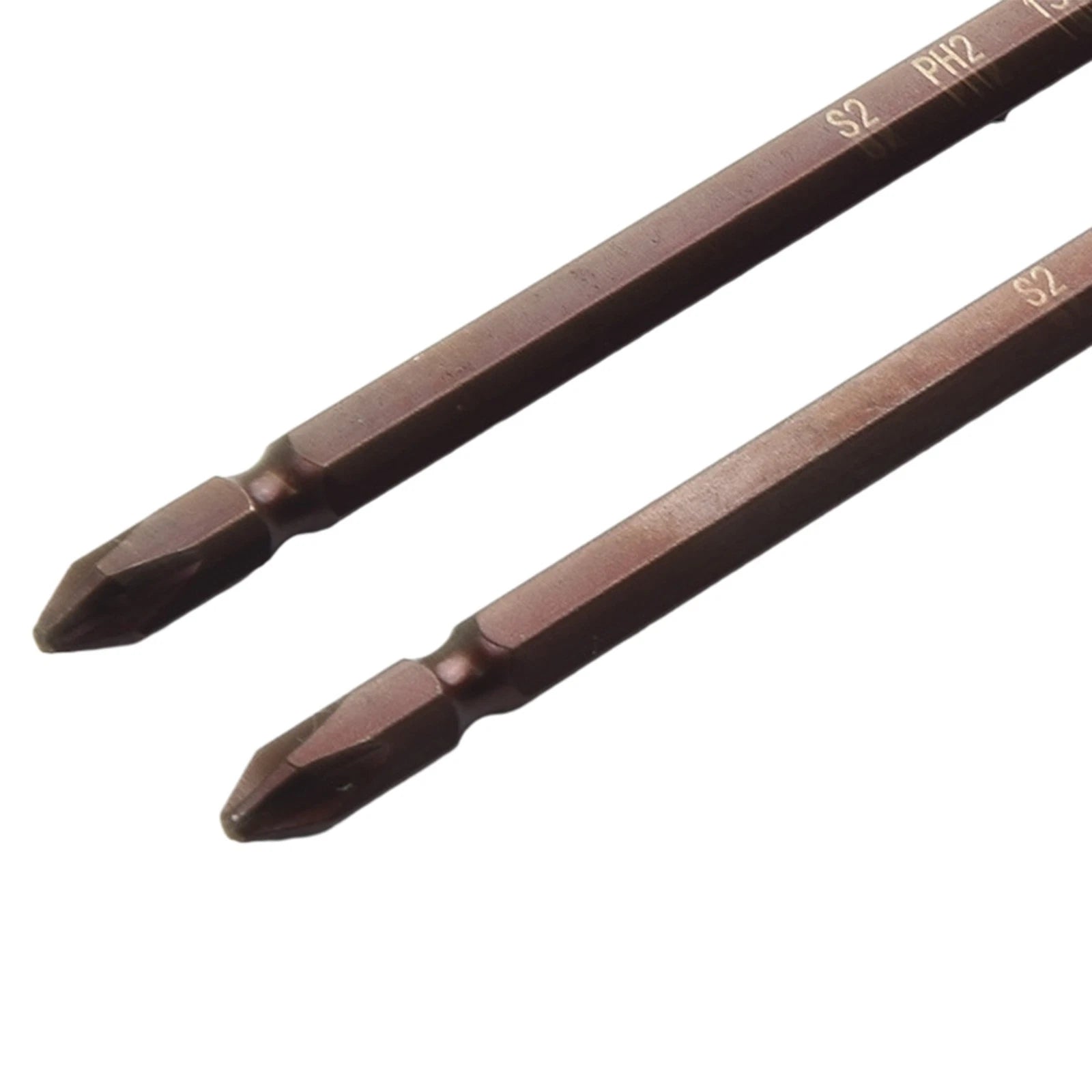 Set of 3 Screwdriver Bits 6.35mm Hex Shank 65mm 100mm 150mm Cross