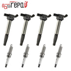 Set of 4 Ignition Coils 90919-02258 for Toyota Corolla Prius Lexus Scion (1.8L L4)