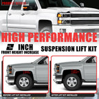 2" Front Leveling Lift Kit Spacers for Silverado/Sierra 1500 (2007–2022)