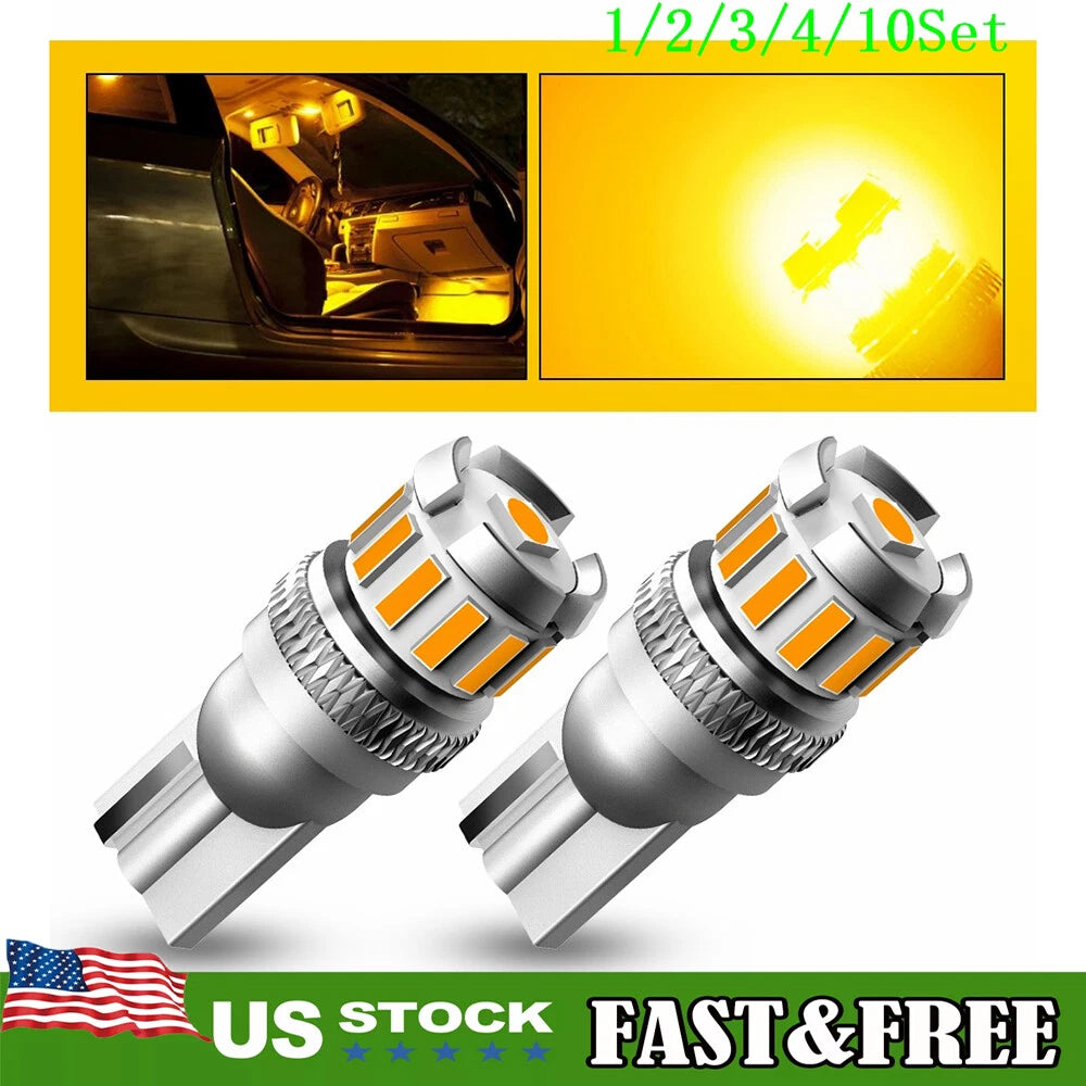 Set of 10 LED Side Marker Light Bulbs for Various Vehicles