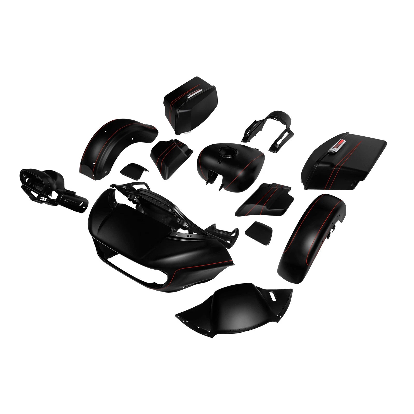 Fairings Bodywork Kit for Harley Road Glide Special (2015–2023) 22 Black Denim