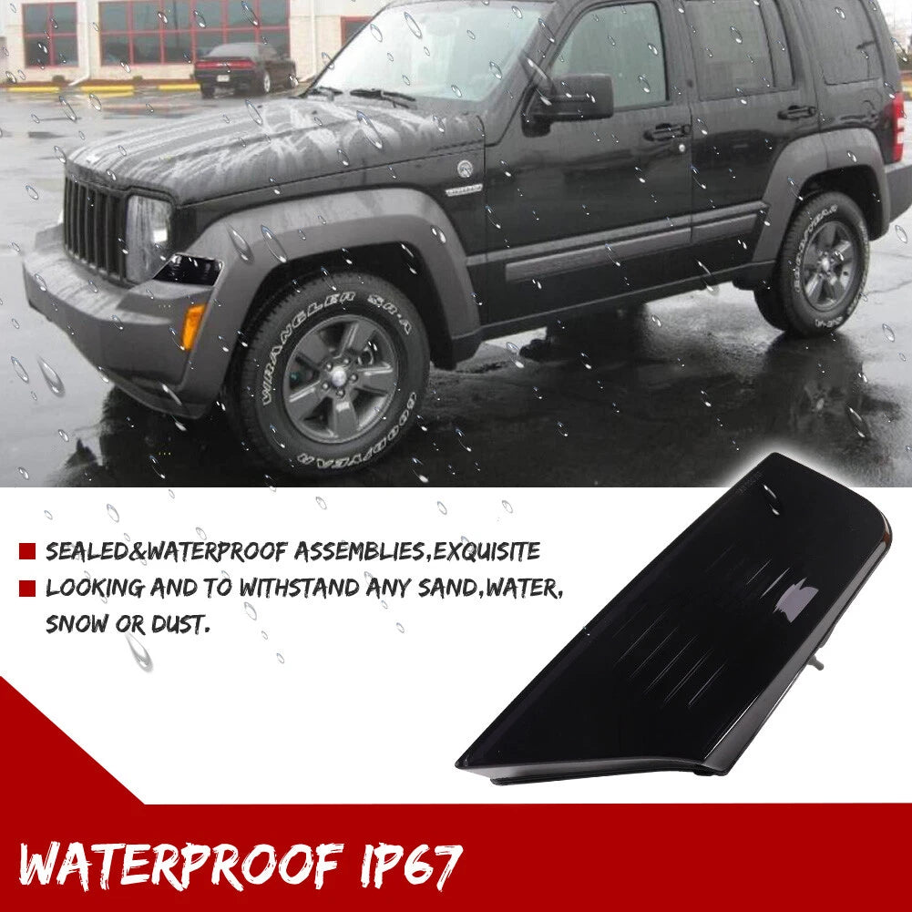 Smoked Black Corner Parking Signal Lights for Jeep Liberty (2008–2012)